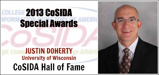 Special Awards Salute: Former CoSIDA President Justin Doherty (Wisconsin) to be inducted into CoSIDA Hall of Fame